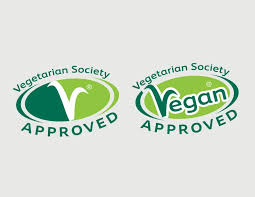 Vegetarian Society -tavaramerkkejä on kaksi: Vegetarian (kasvissyöjä) -tavaramerkki ja Vegan (vegaani) -tavaramerkki.