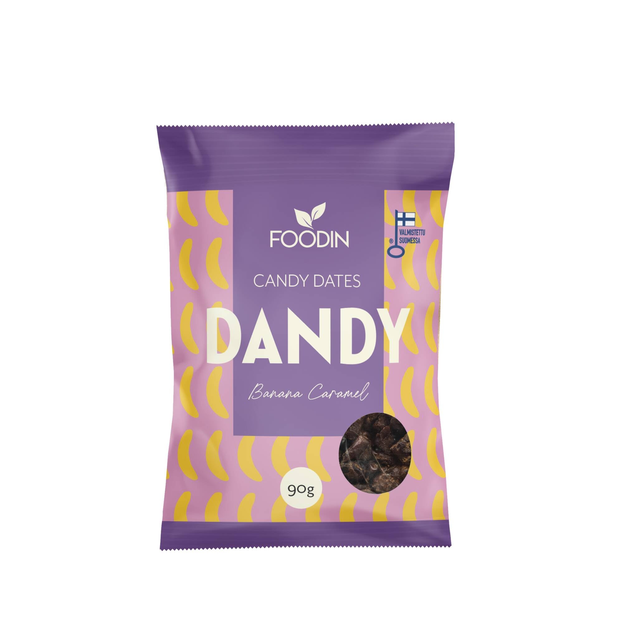 Foodin karkkitaatelit Dandy Candy Dates, Banana Caramel 90 g