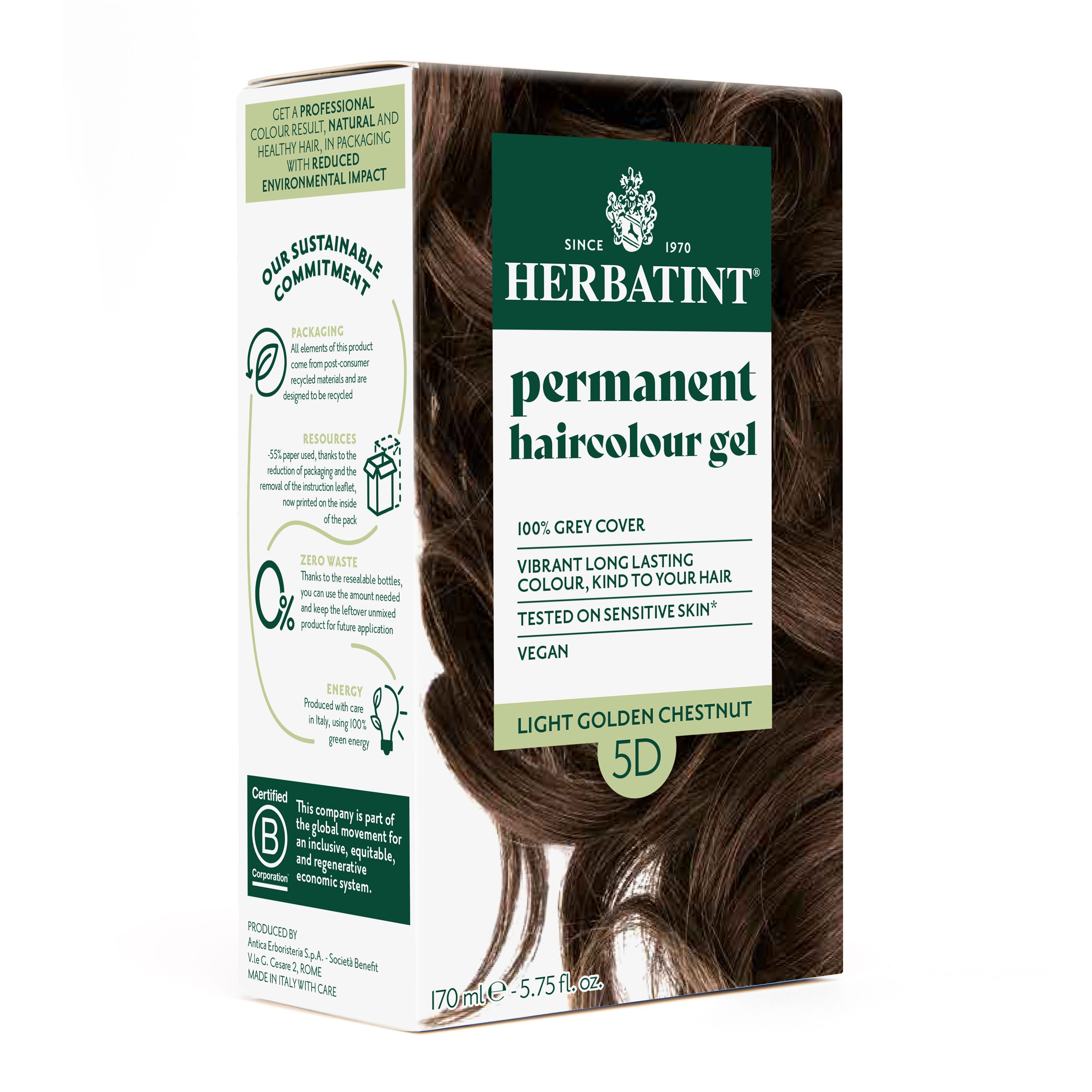 Kestoväri 5D, Light Golden Chestnut, 170 ml