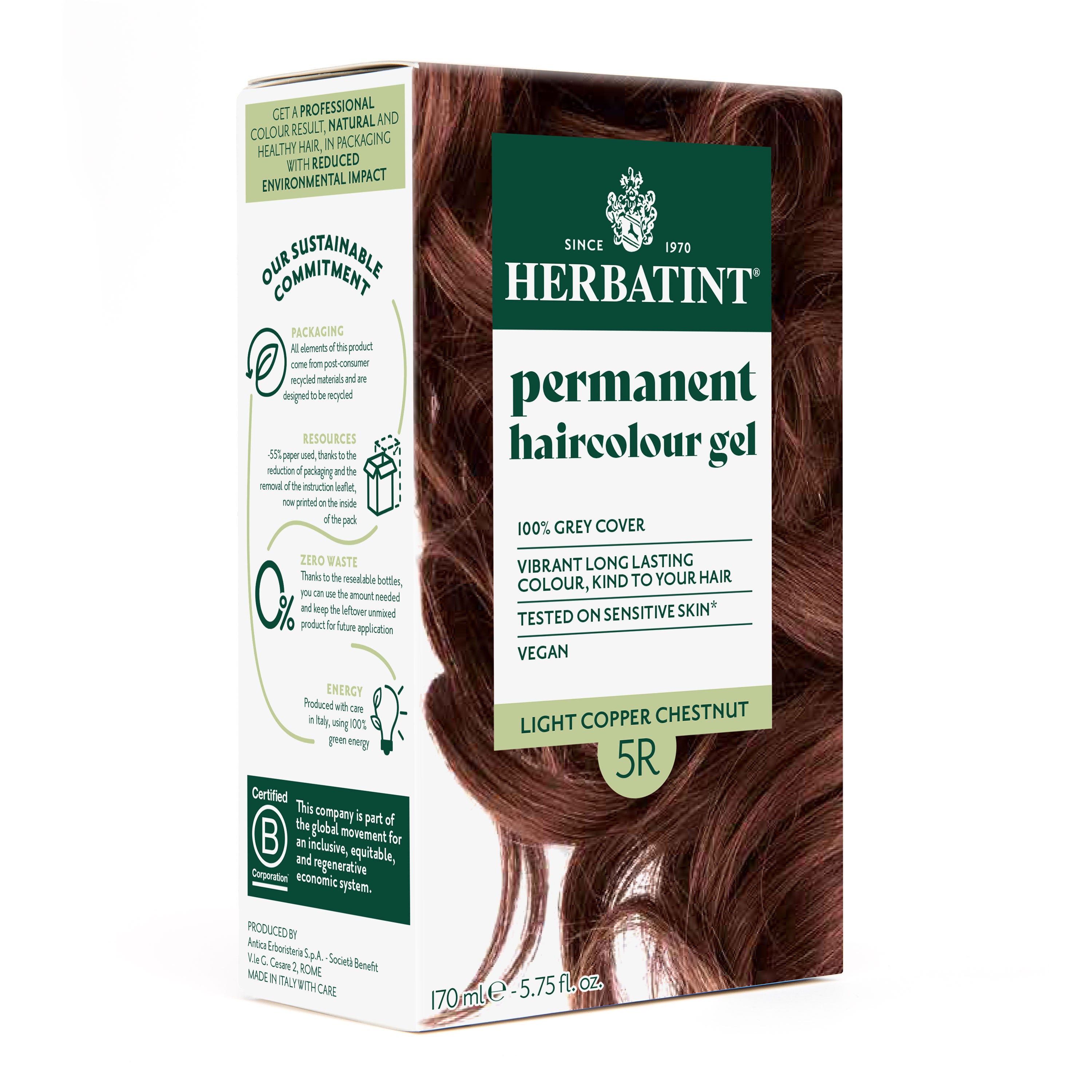 Kestoväri 5R, Light Copper Chestnut, 170 ml