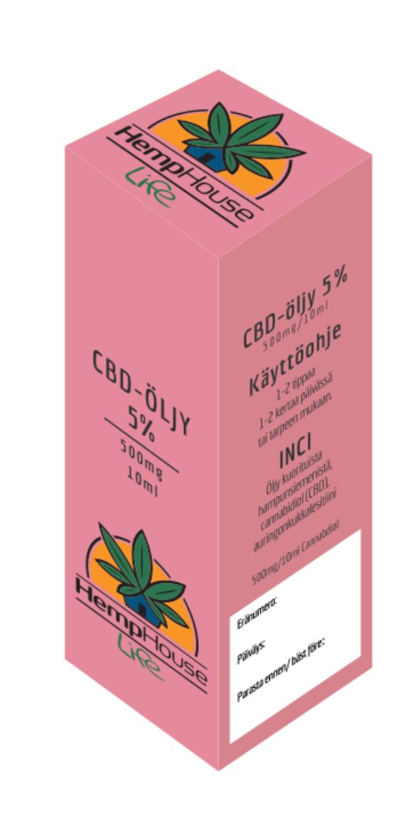 CBD-öljy 5%, 10 ml