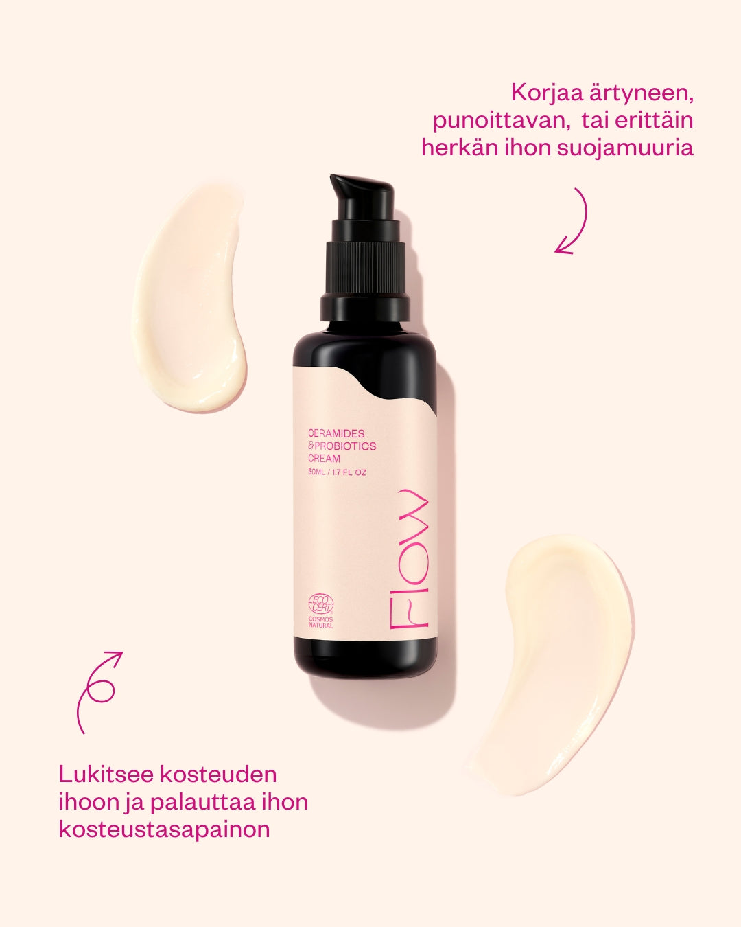 Ceramides & Probiotics Cream, 50 ml - kasvovoide