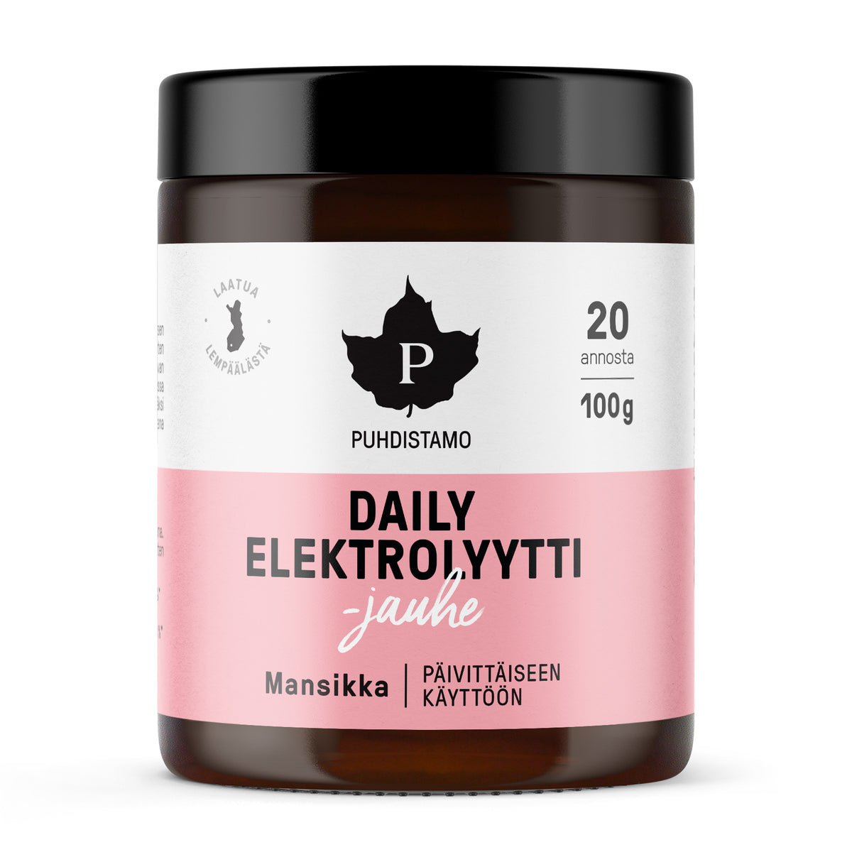 Daily Elektrolyyttijauhe, mansikka 100 g