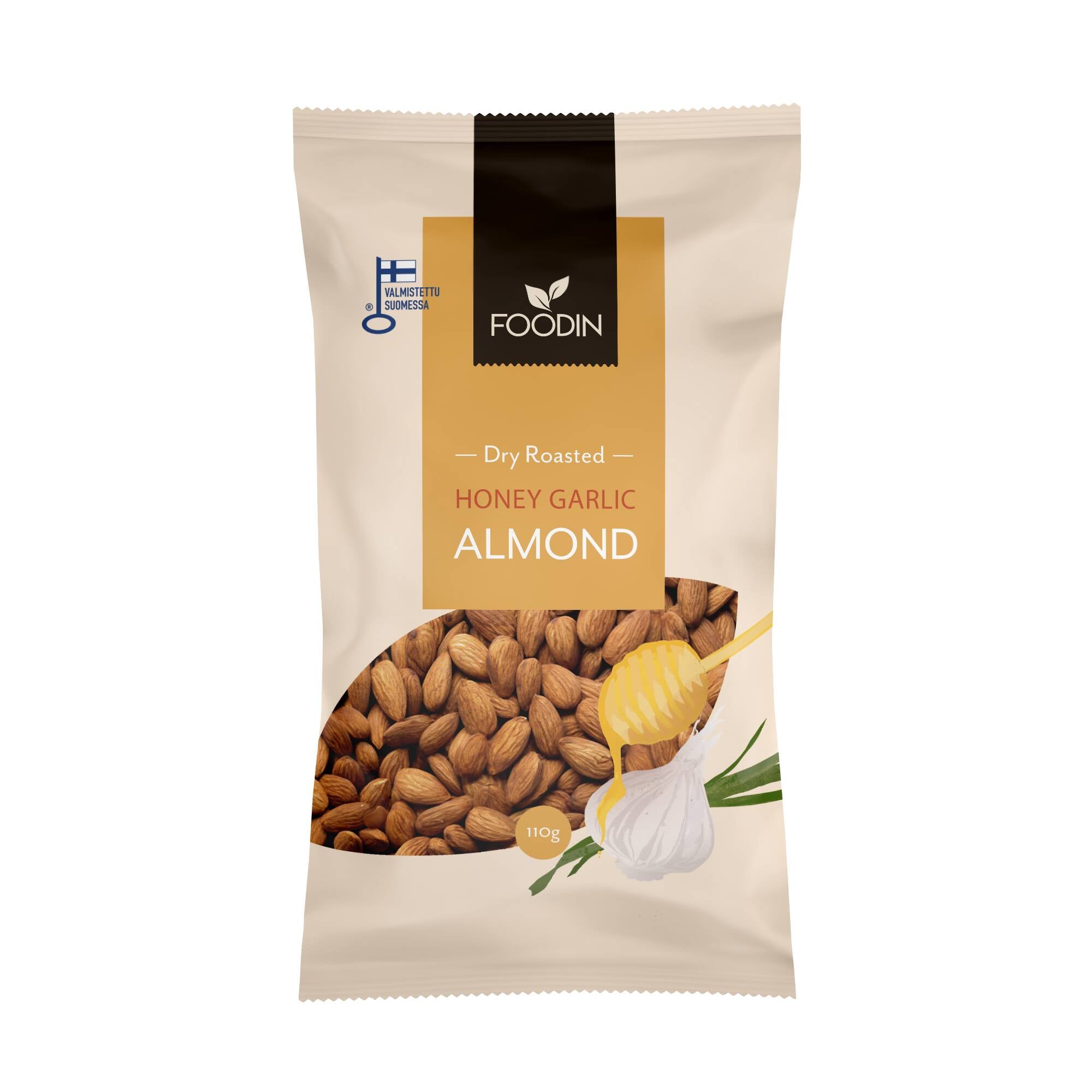 Honey Garlic Almond, 110 g - hunaja-valkosipuli manteli