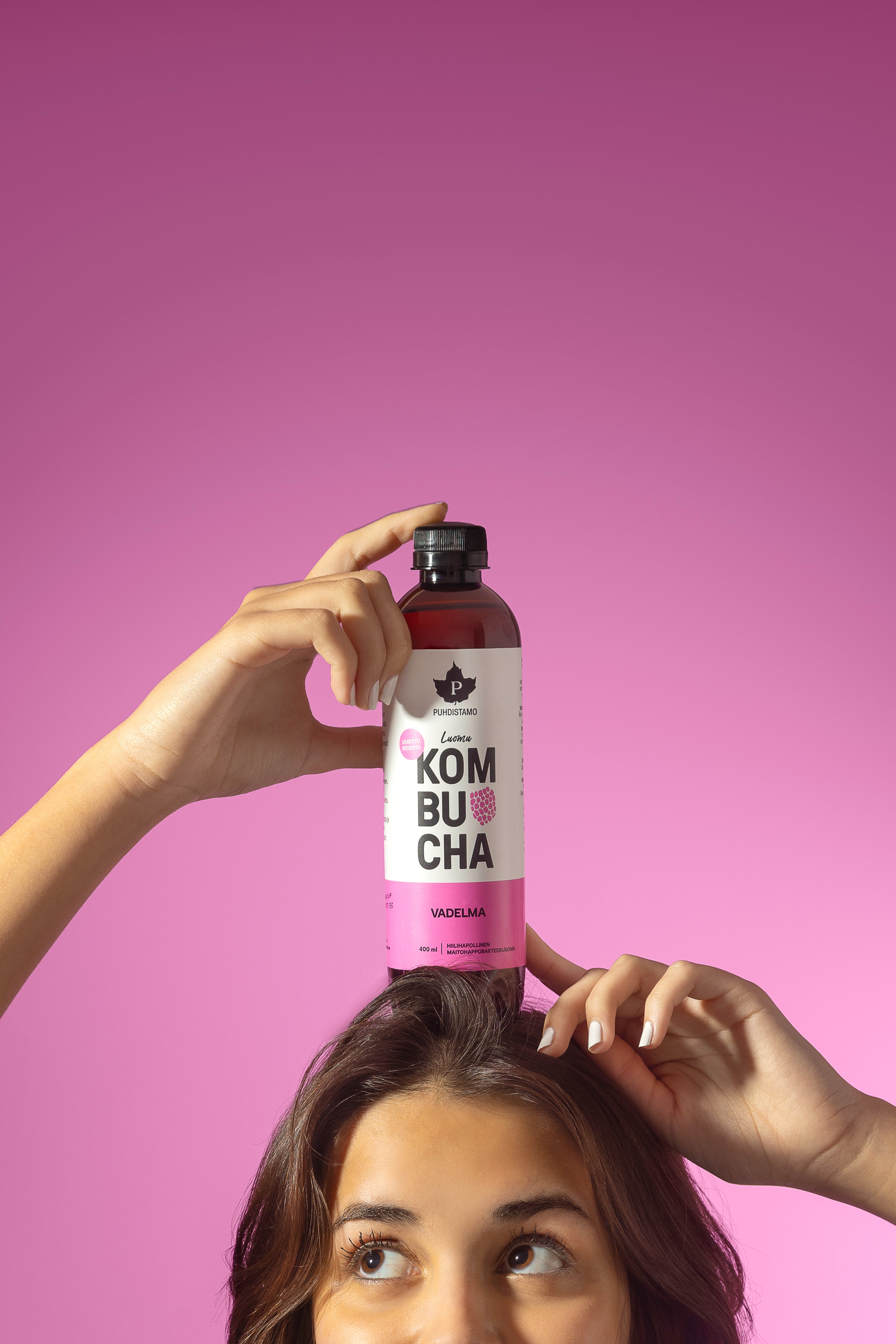 Kombucha Vadelma, Luomu 400 ml