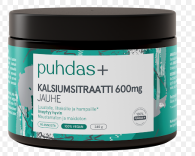 Kalsiumsitraatti, 600 mg, 240 g