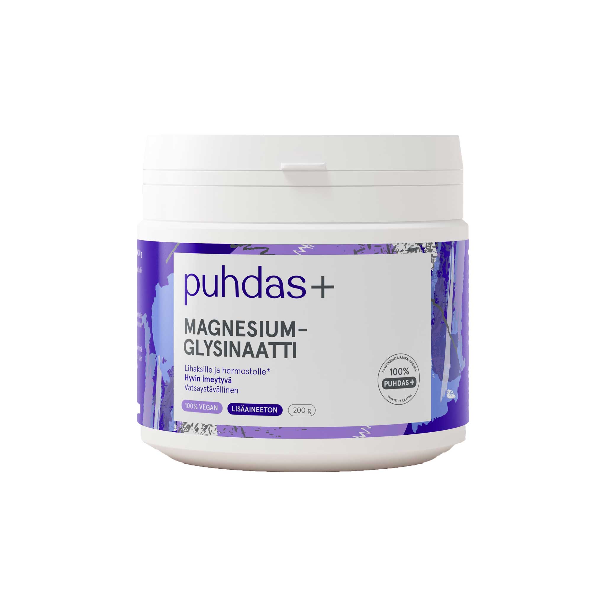 Puhdas+ Magnesiumglysinaatti 200 g