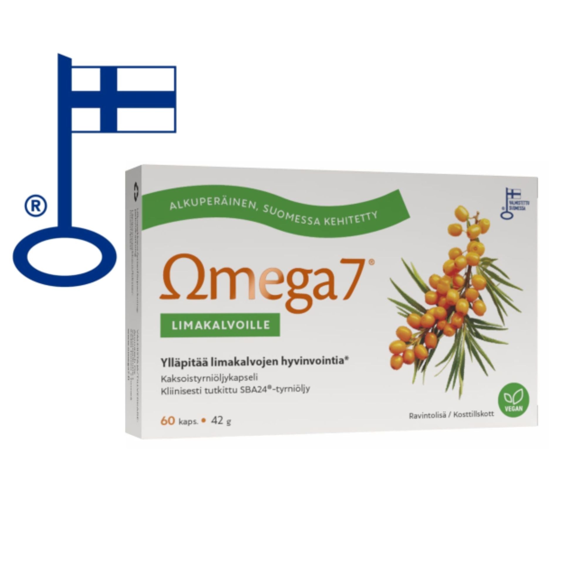 Omega7 SBA24® Kaksoistyrniöljykapseli, 60 kaps