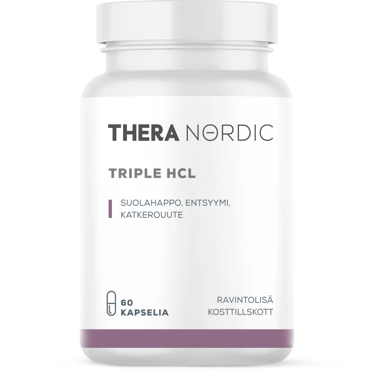 Triple HCL Suolahappo, 60 kaps - Ruohonjuuri