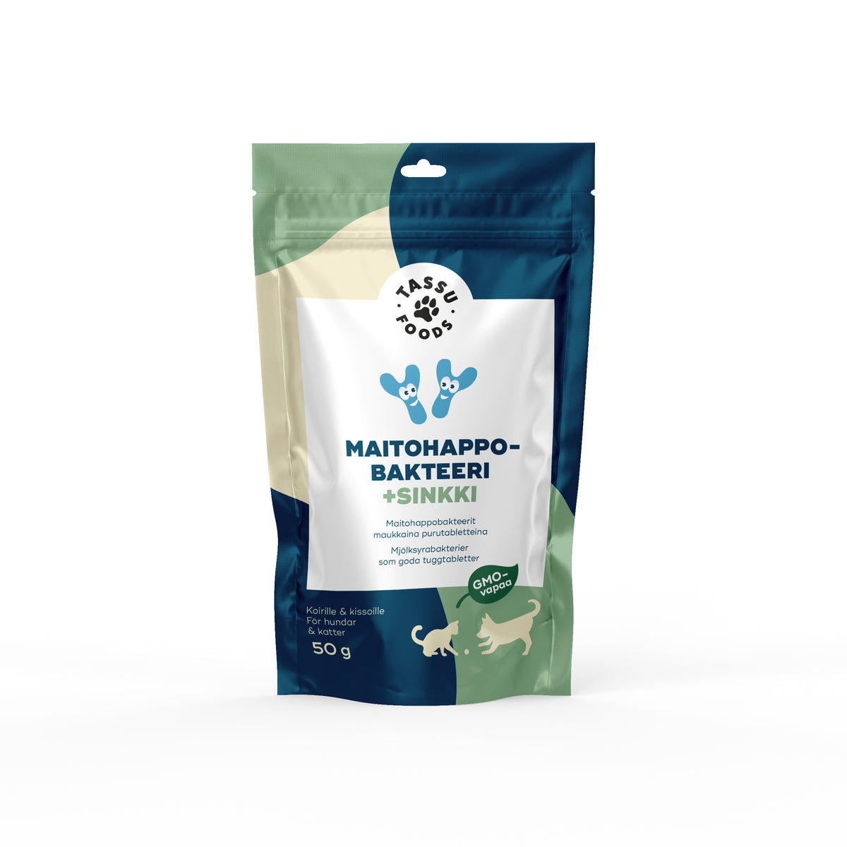 Maitohappobakteeri + Sinkki, 50 g - lemmikin ravintolisä - Ruohonjuuri