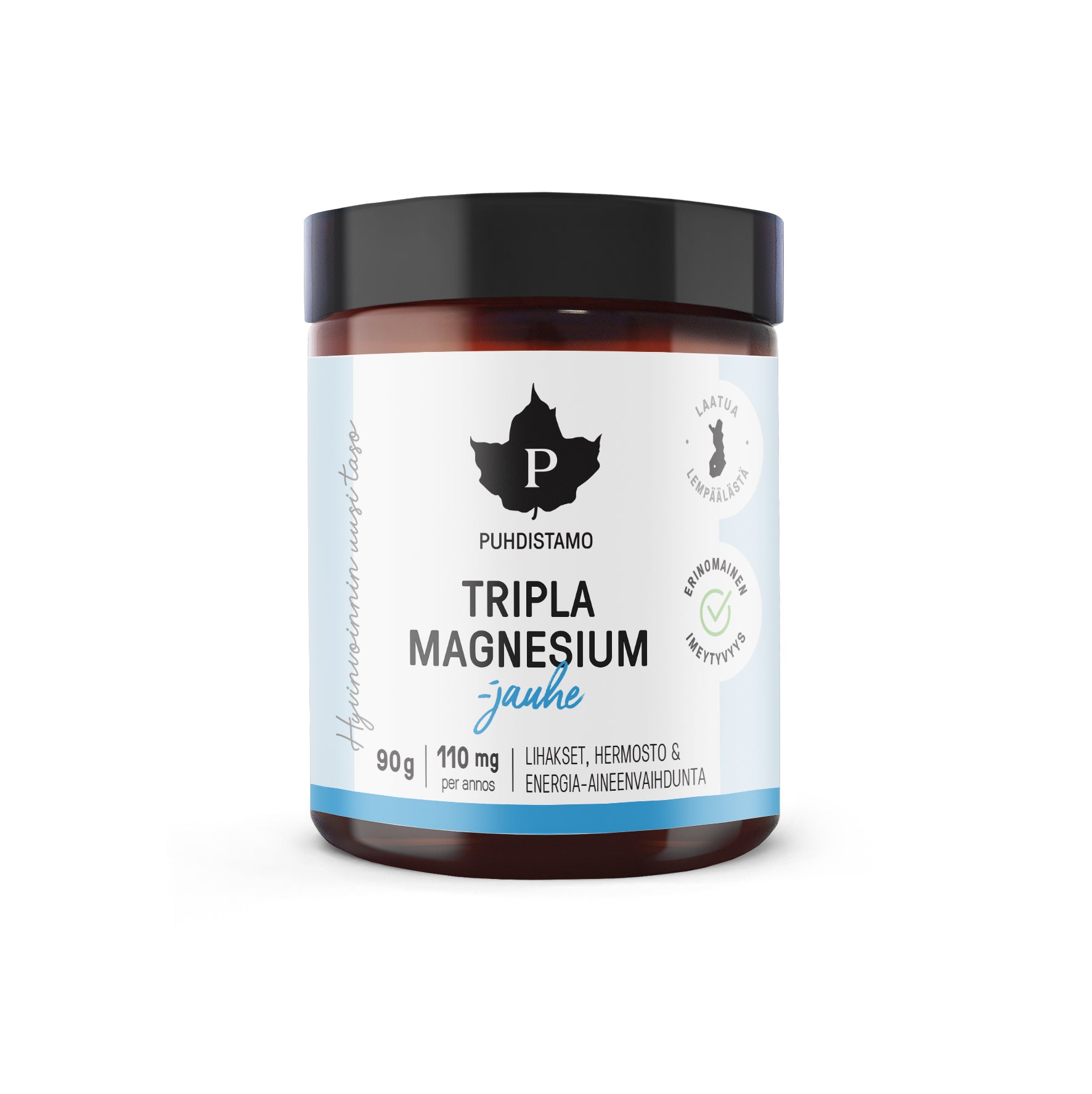 Tripla magnesium-jauhe, 90 g - Ruohonjuuri
