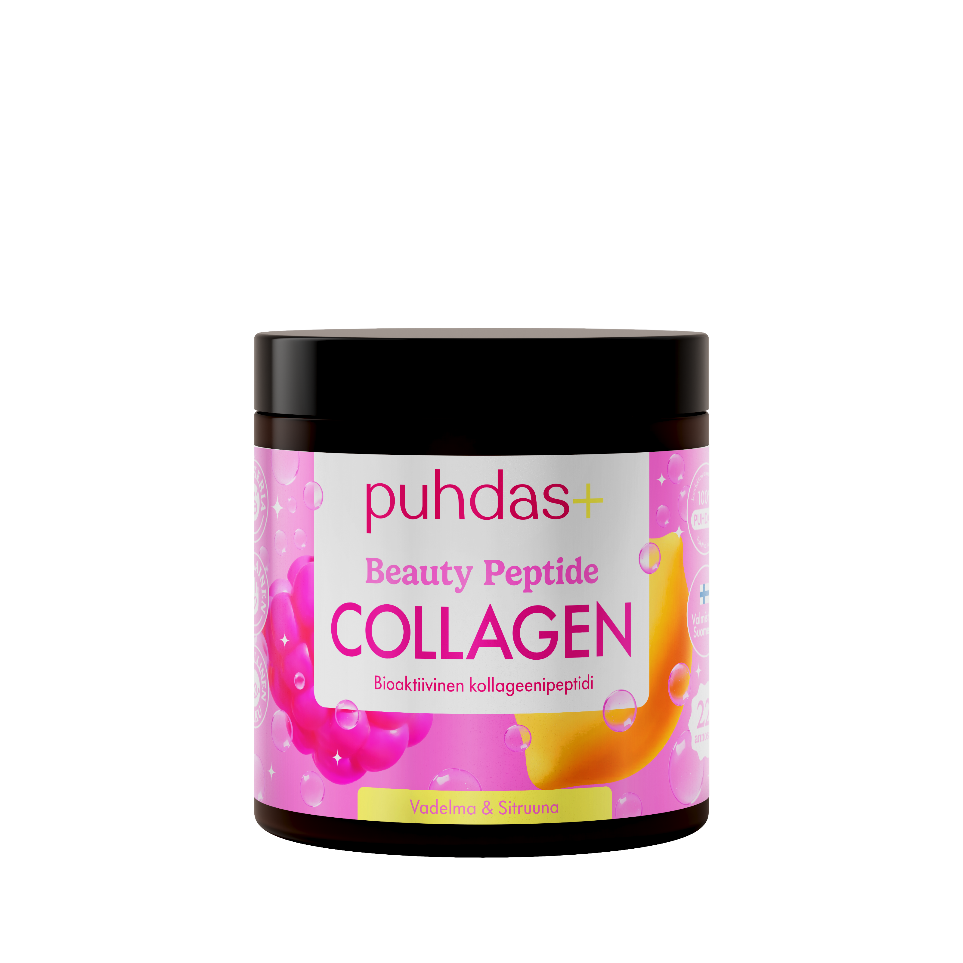Beauty Peptide Collagen Vadelma-Sitruuna, 80 g