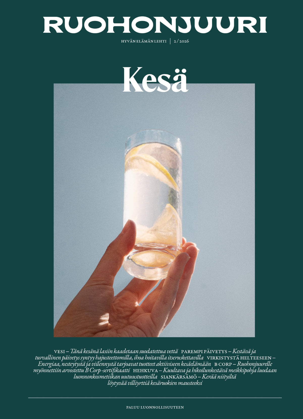 Ruohonjuuri-lehti Kesä 2026 kansi