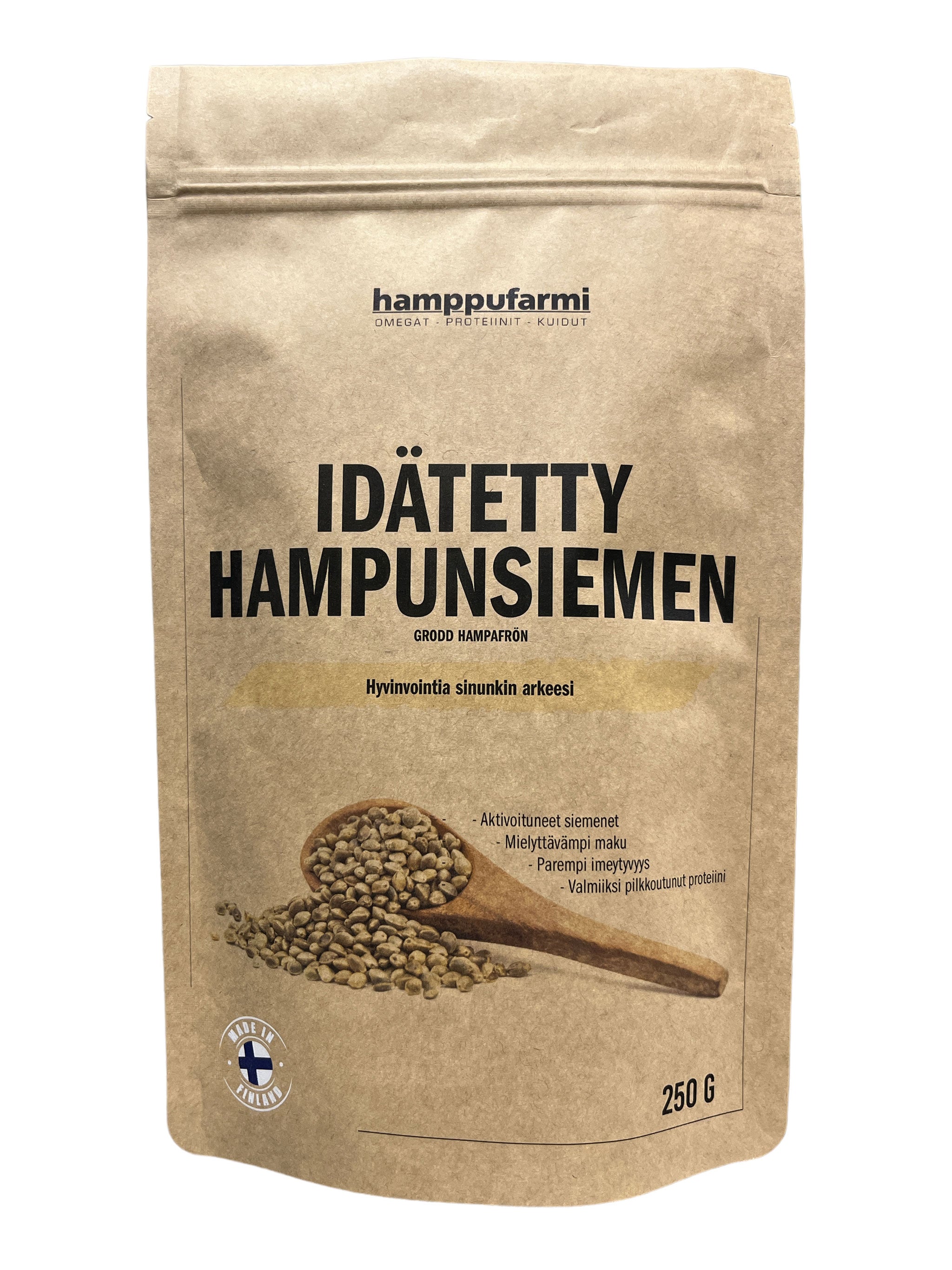 Hamppufarmi ravinteikas idätetty hampunsiemen