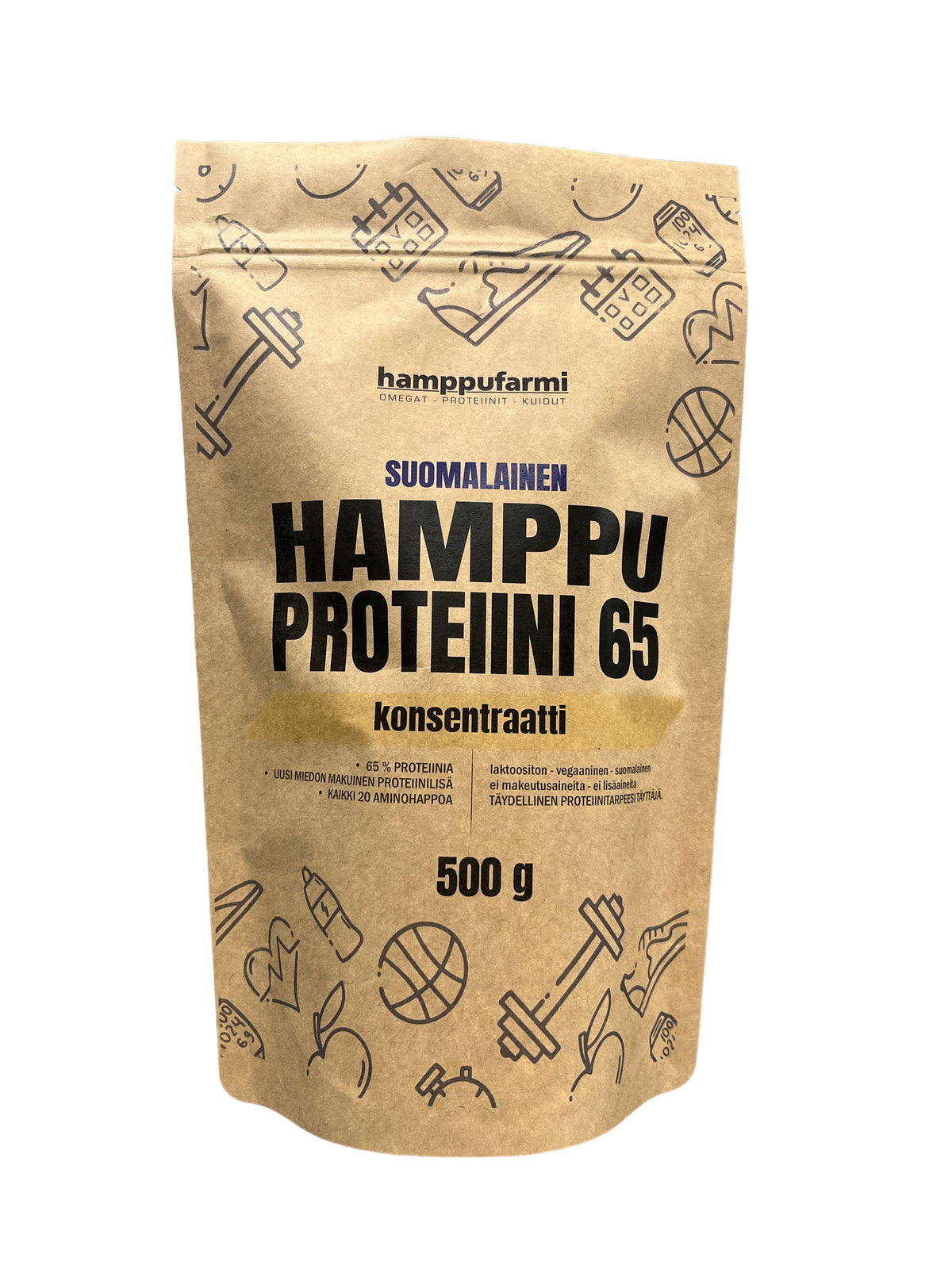 Hamppufarmi rikas hamppuproteiini 65 konsentraatti