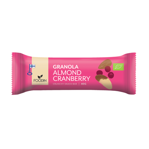 Granola-patukka, manteli-karpalo (Almond Cranberry) 40 g