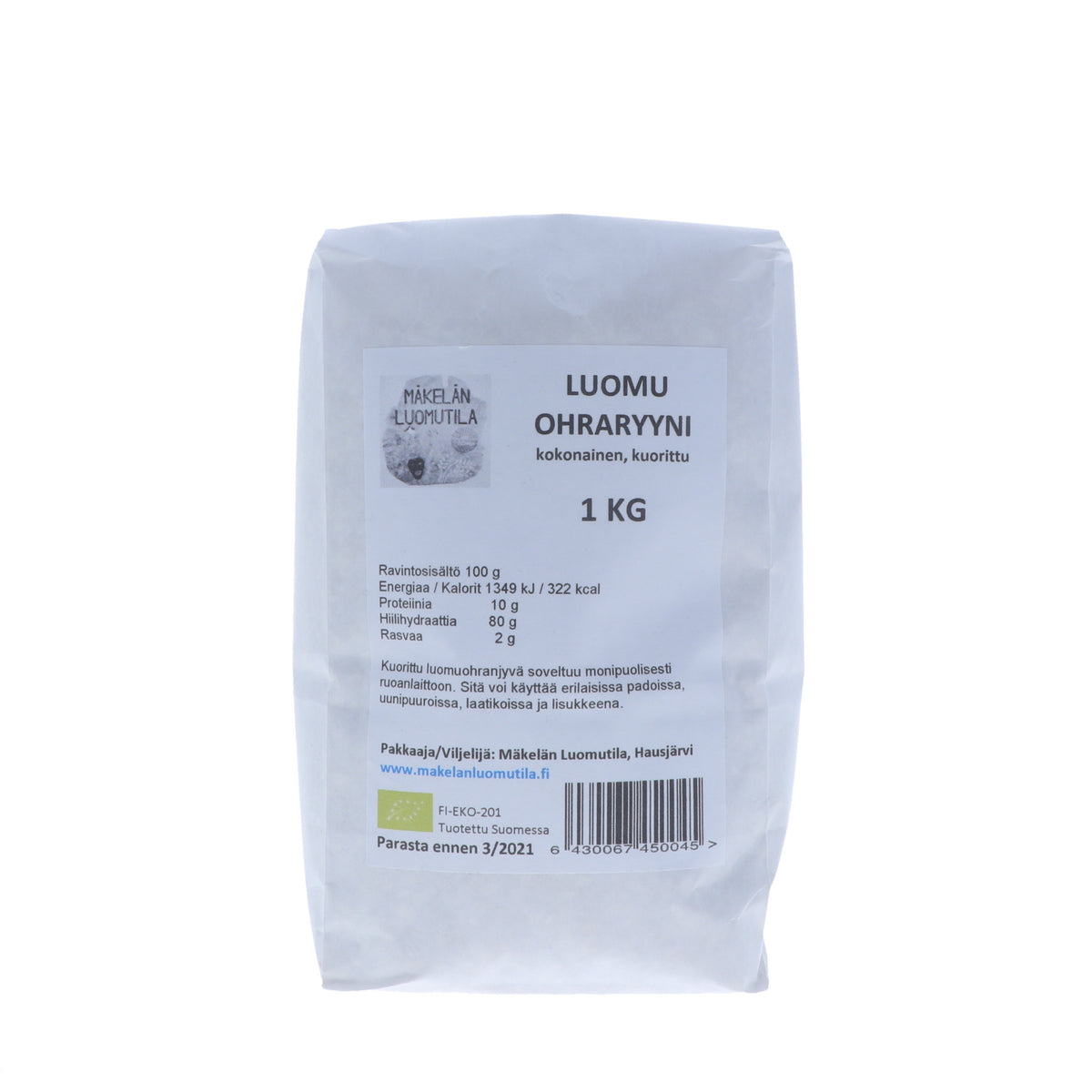 Ohraryyni, kokonainen, 1 kg