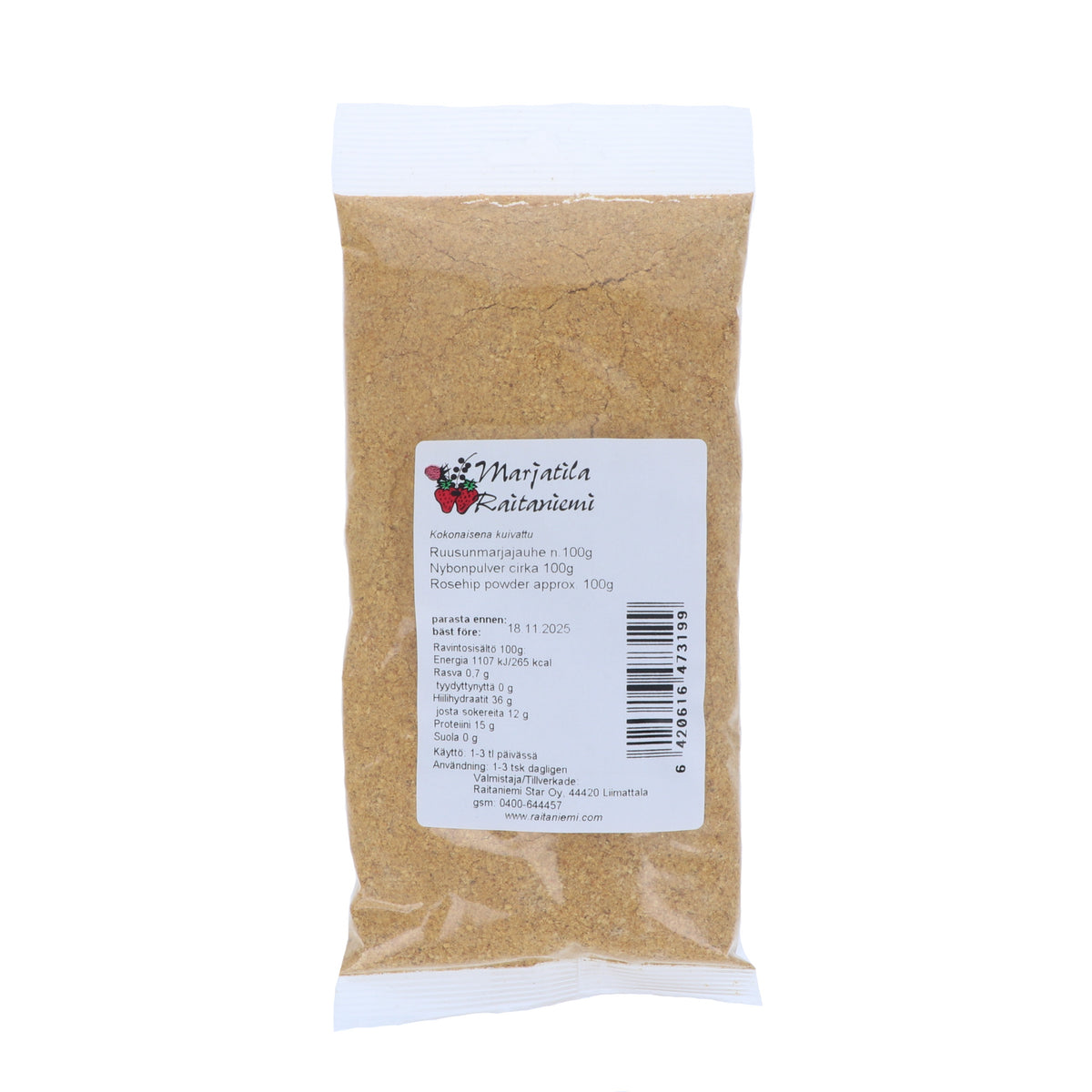 Ruusunmarjajauhe, 100 g
