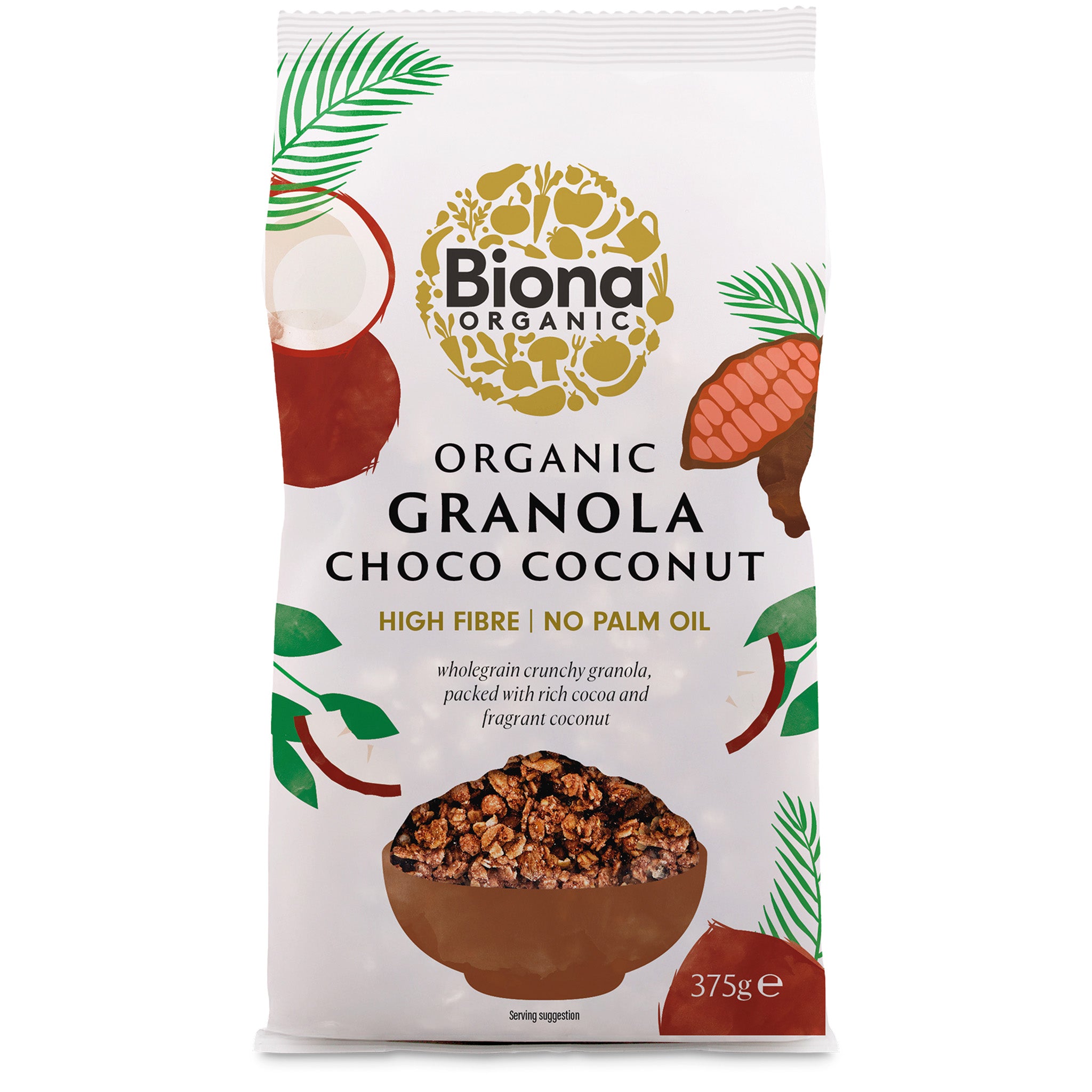 Suklaa-kookosgranola, 375 g