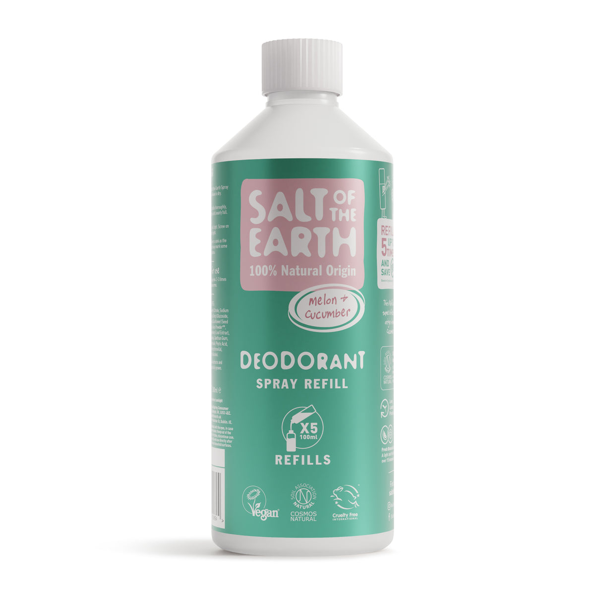 Meloni&Kurkku spray-deodorantti täyttöpullo 500 ml