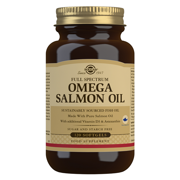 Full Spectrum Omega Salmon Oil Softgels, 120 kaps - Omega-kapselit