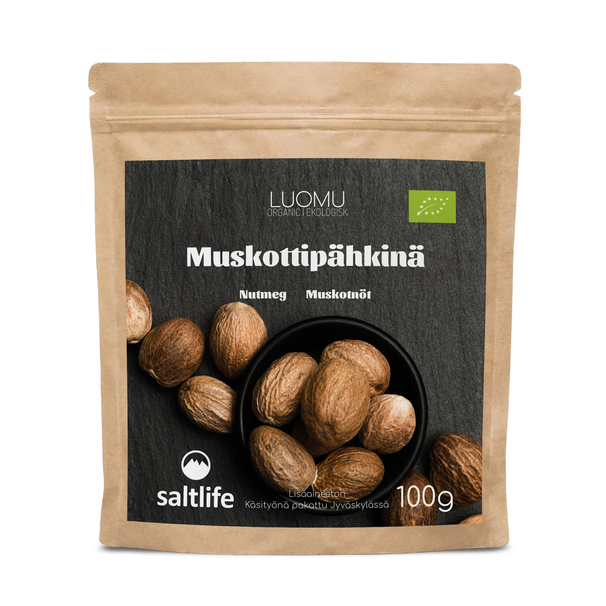 Muskottipähkinä, kokonainen, 100 g