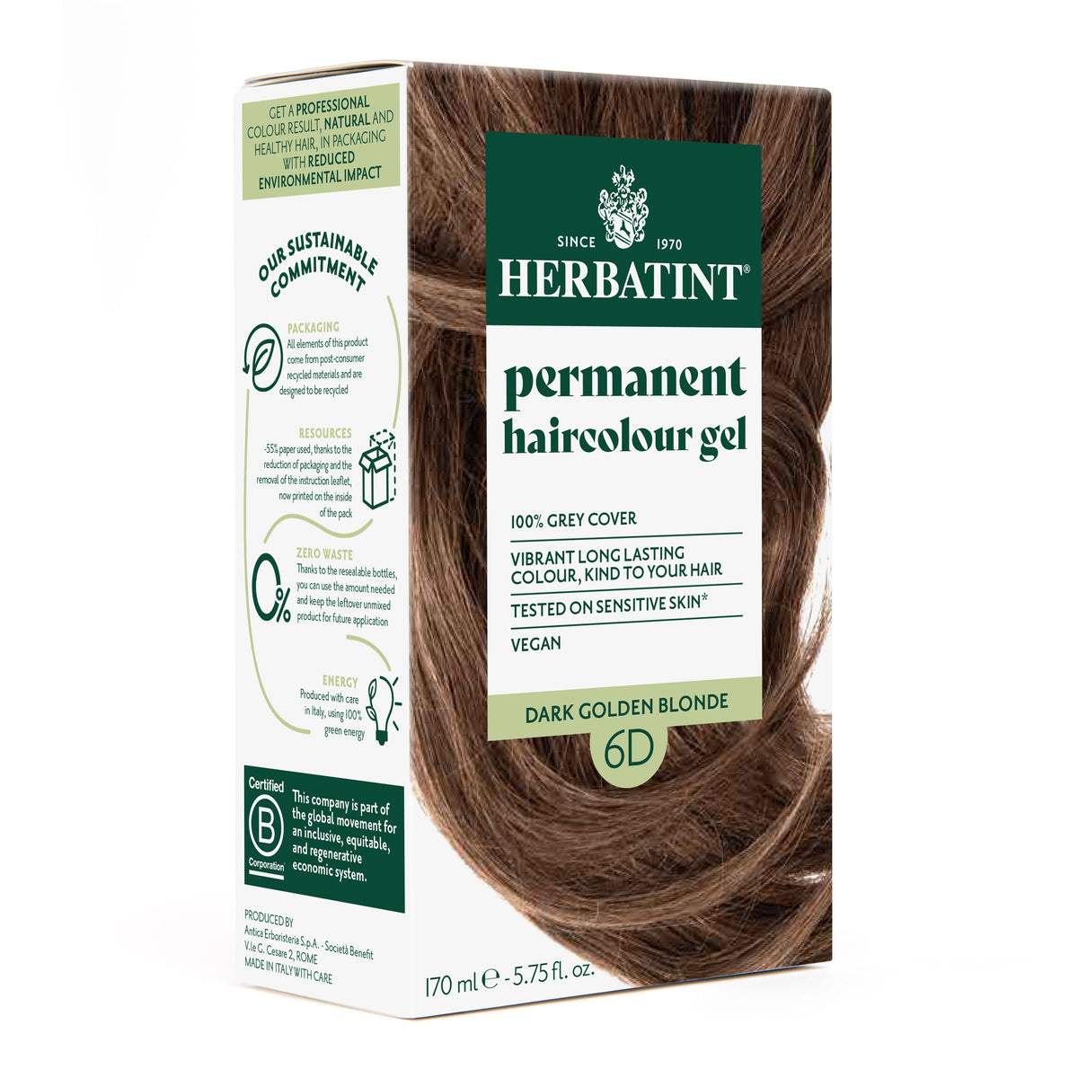 Kestoväri 6D, Dark Golden Blonde, 170 ml