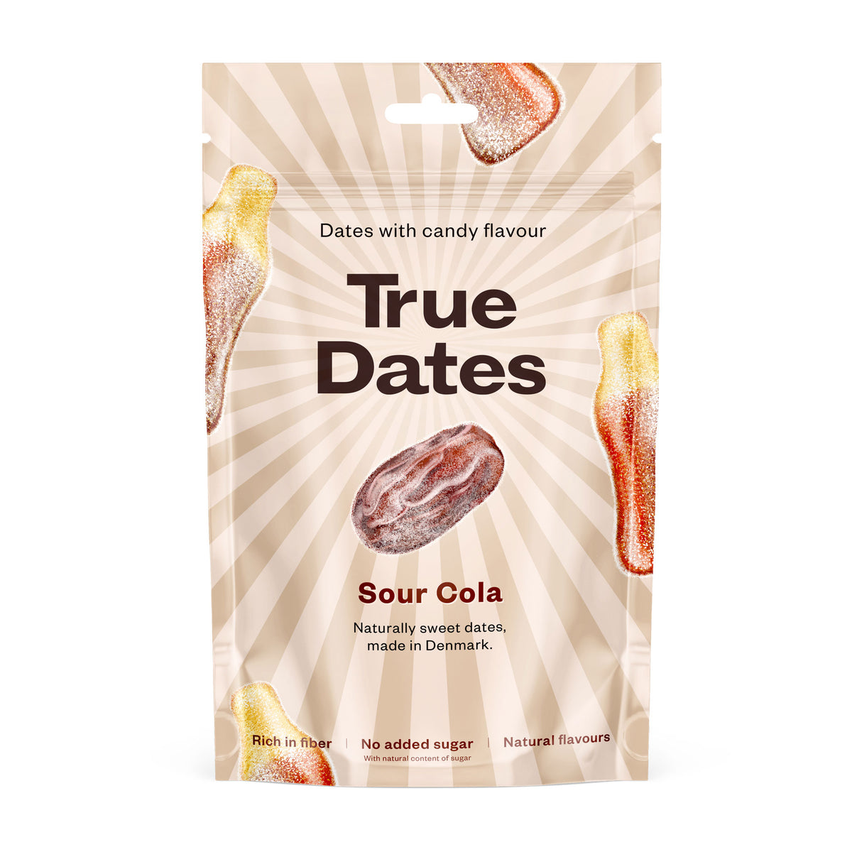 True Dates Sour Cola Kirpeä kola karkkitaatelit