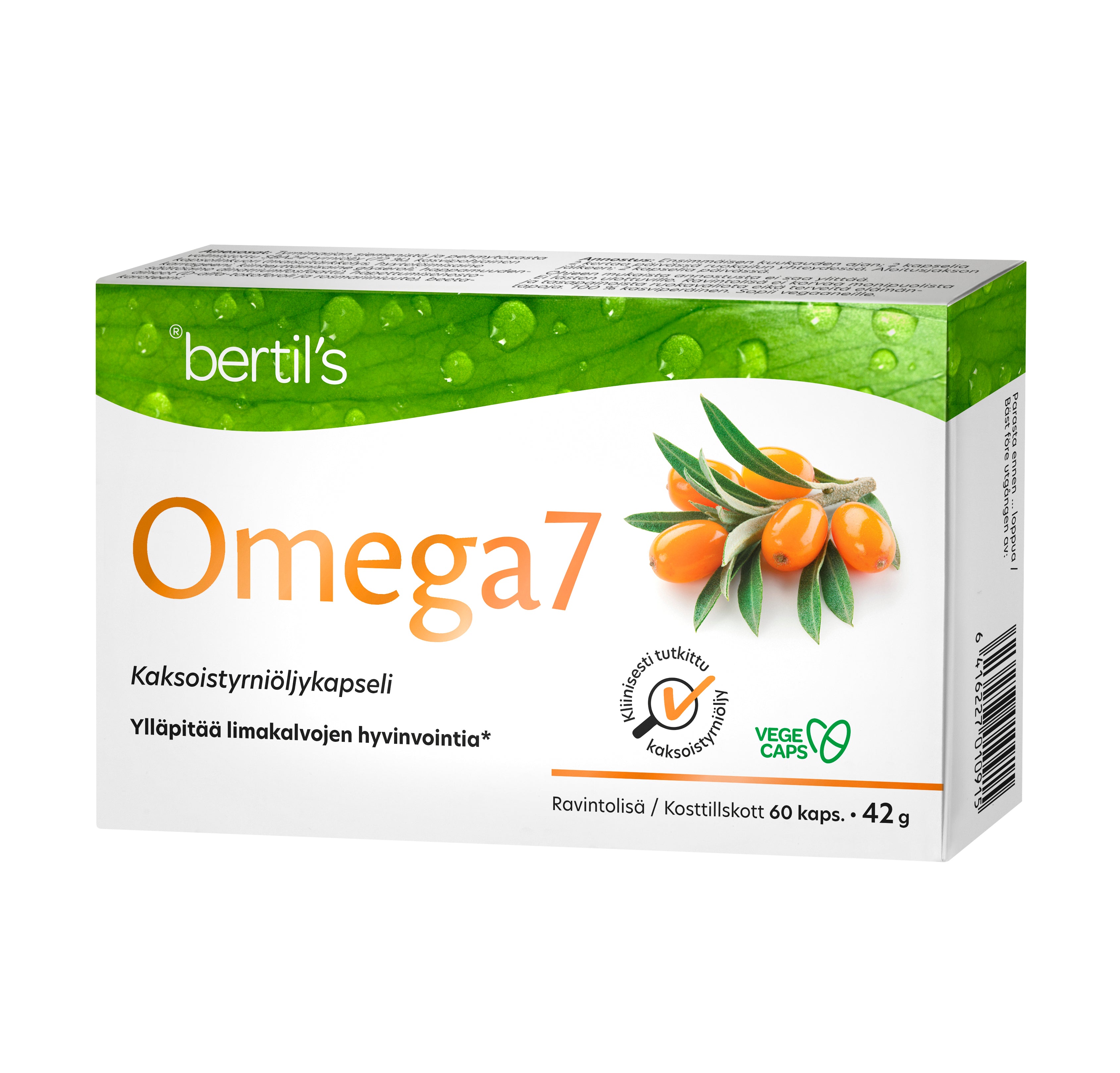 Omega7 -tyrniöljykapselit, 42 g