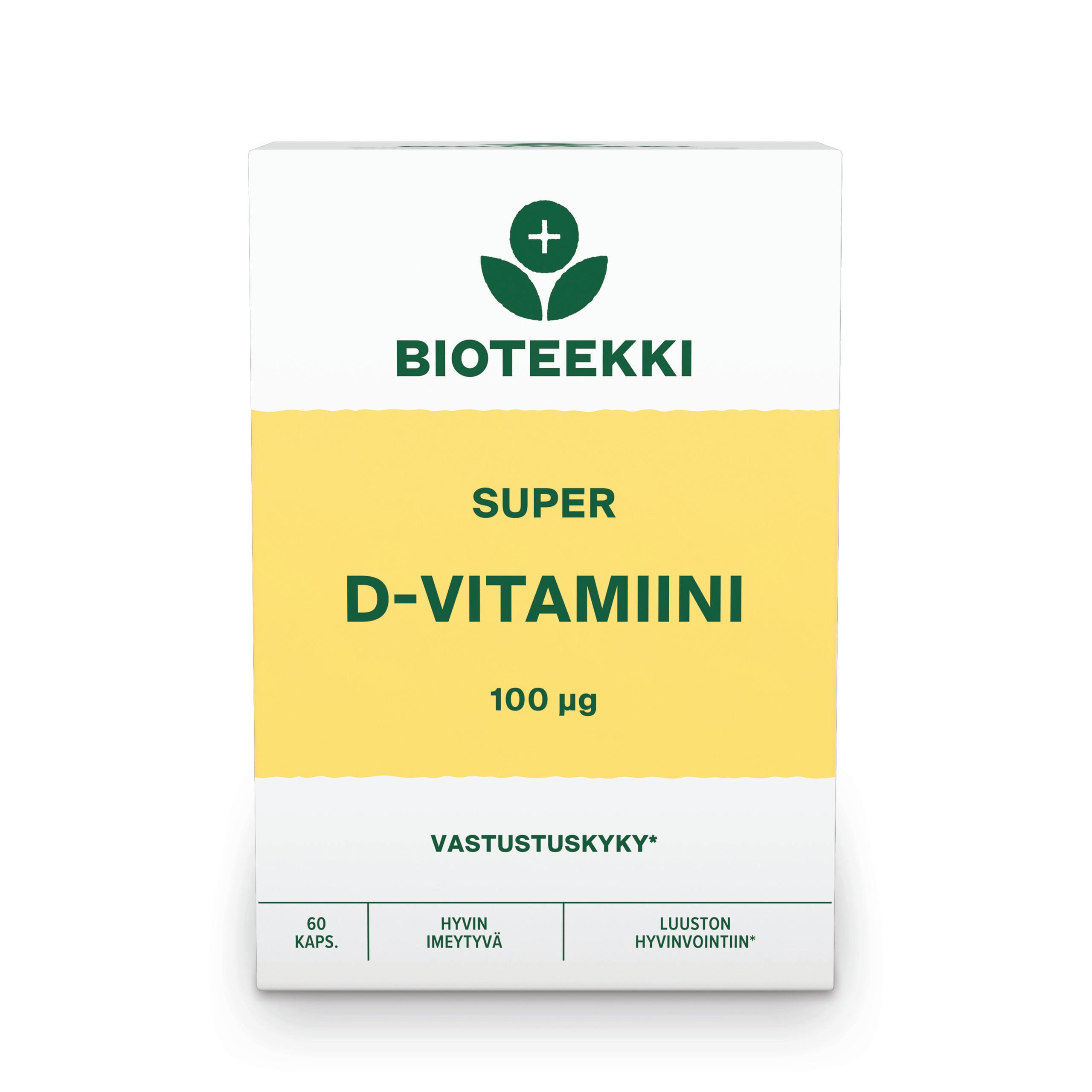 Super D-vitamiini, 100 μg, 25 g, 60 kaps.