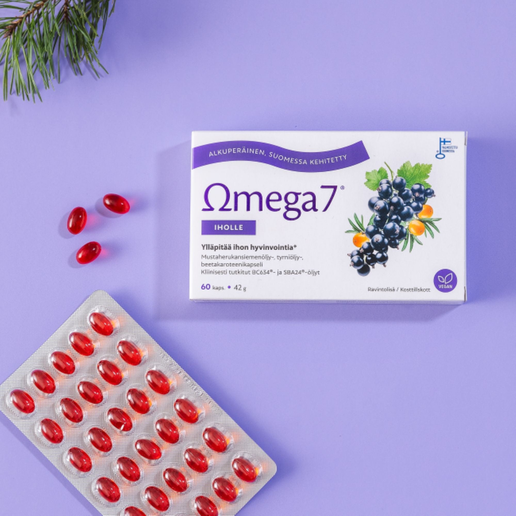 Omega7 BC634® + SBA24® Iholle, 60 kaps