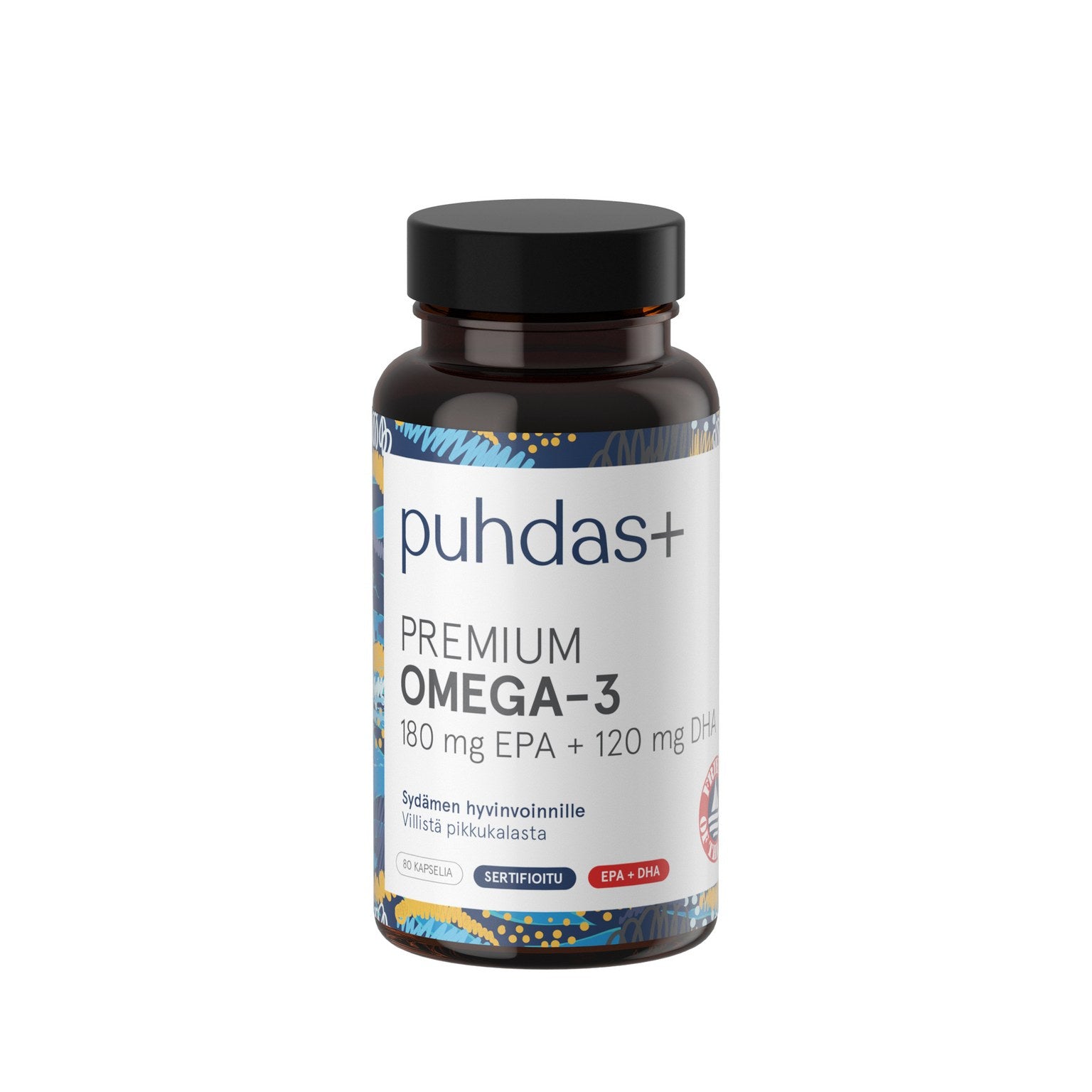 Premium Omega-3 180 mg EPA / 120 mg DHA, 80 kpl
