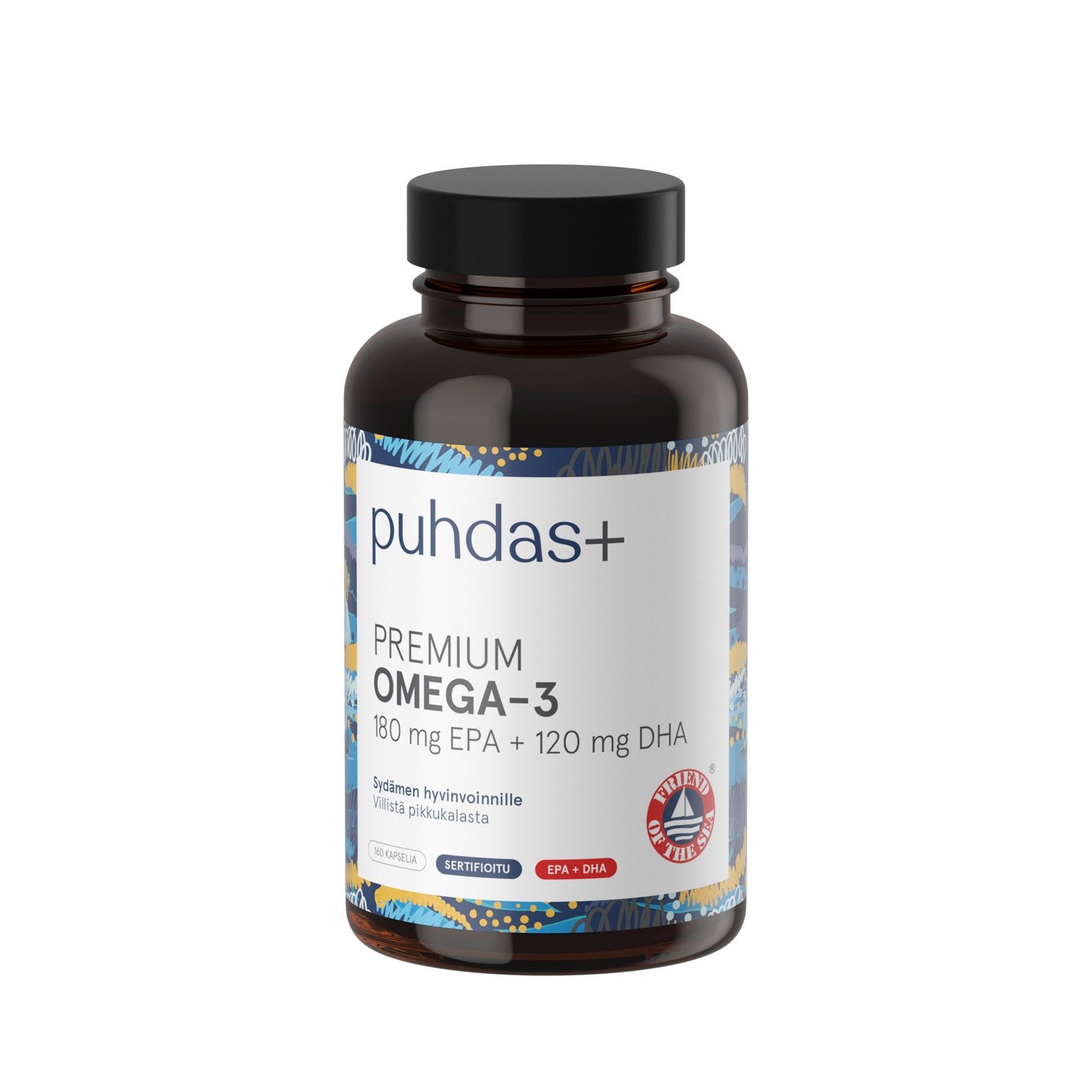 Premium Omega-3 180 mg EPA / 120 mg DHA, 160 kpl
