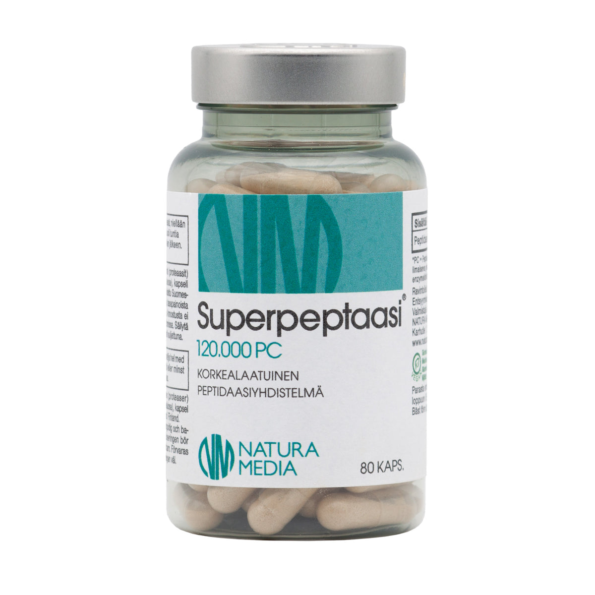 Superpeptaasi 120.000, 80 kaps
