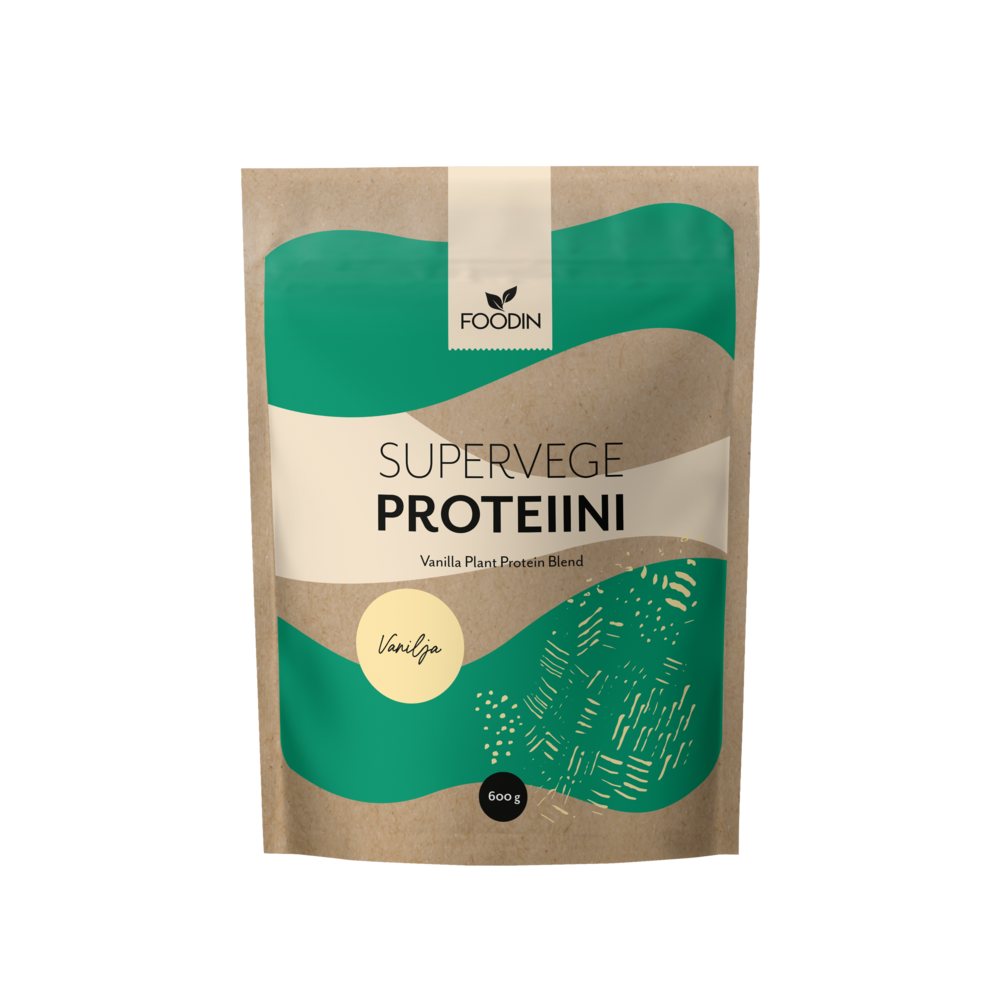 Supervege, kasviproteiinisekoitus, vanilja, 600 g