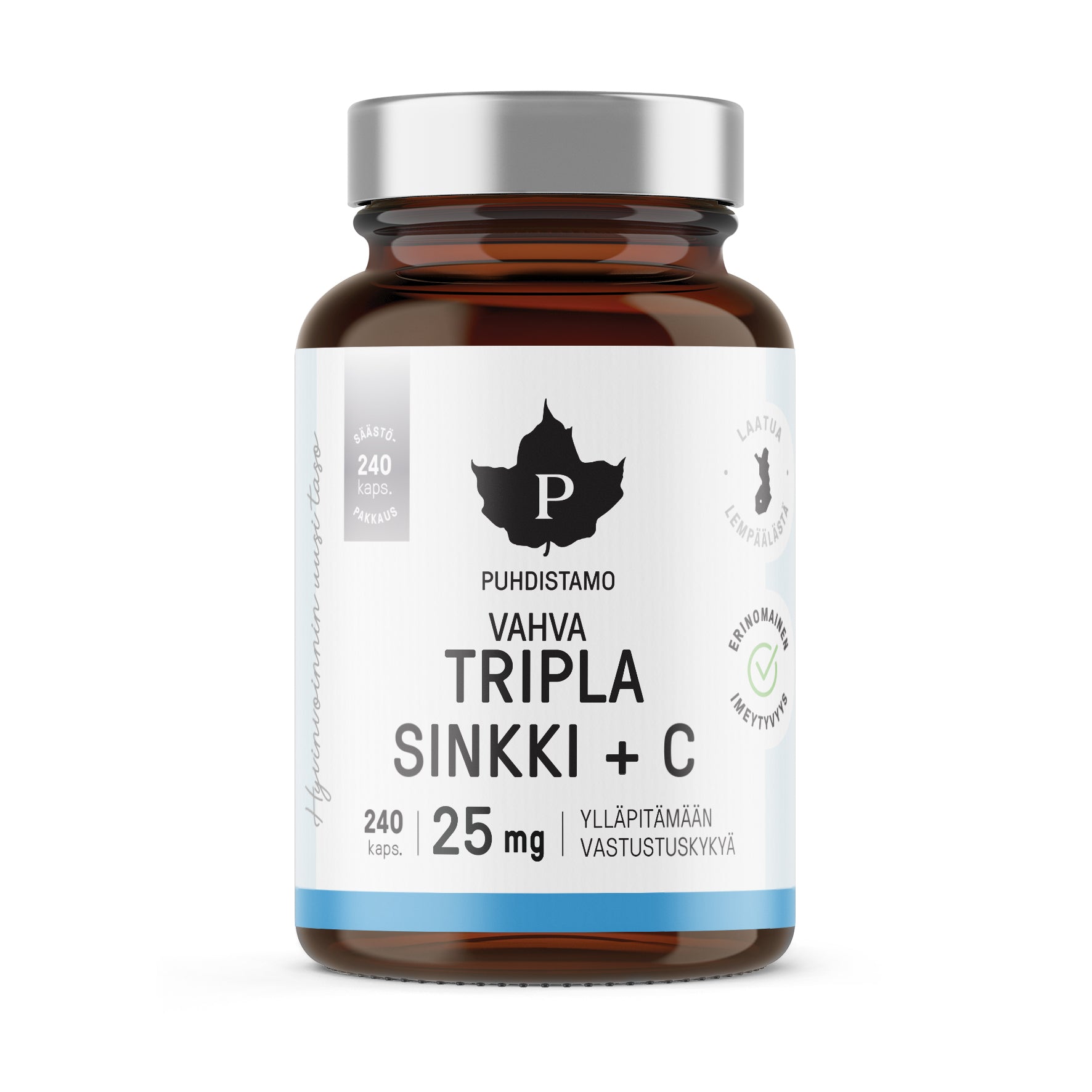 Tripla Sinkki + C 25 mg, 240 kaps