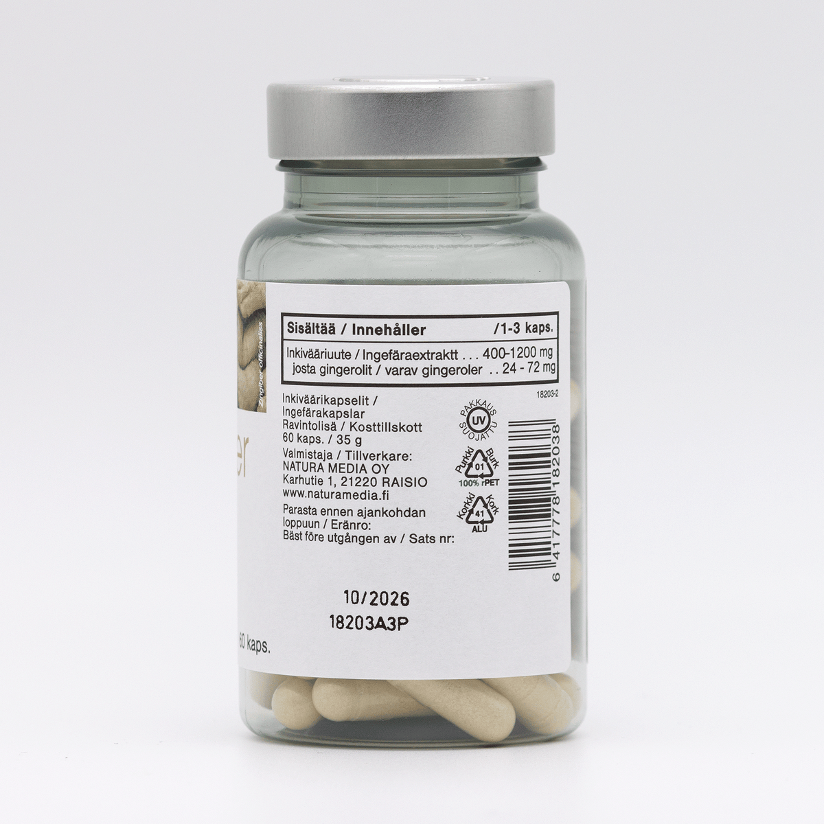 Zingiber (Inkivääri) 60 kaps
