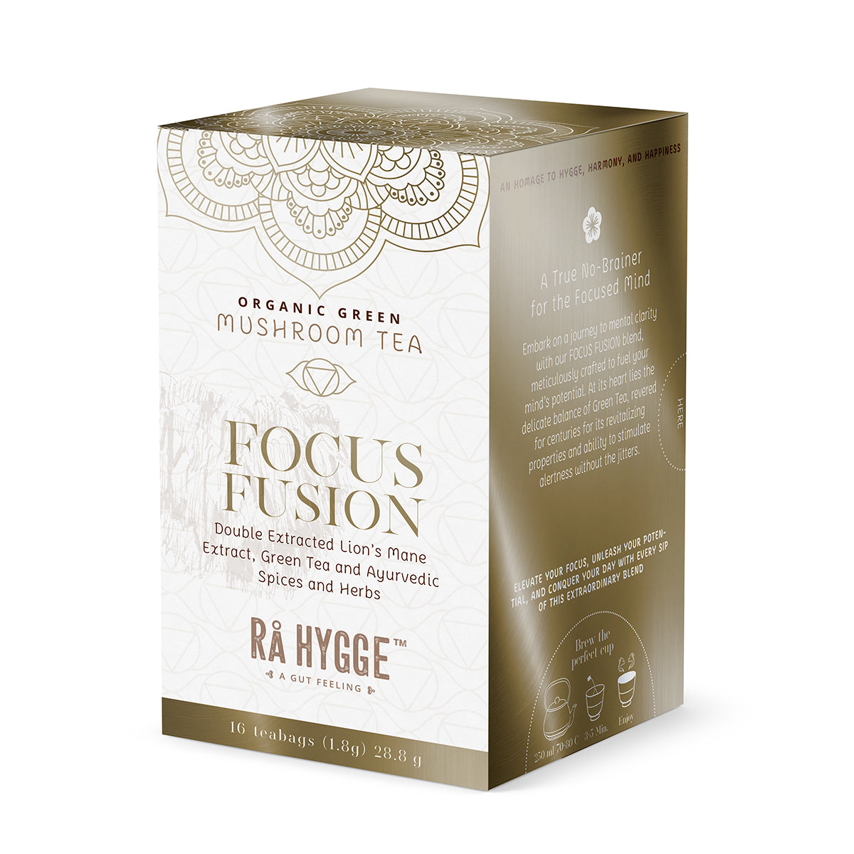 Focus Fusion Vhreä tee lion's mane sieniuutteella, 16 pss