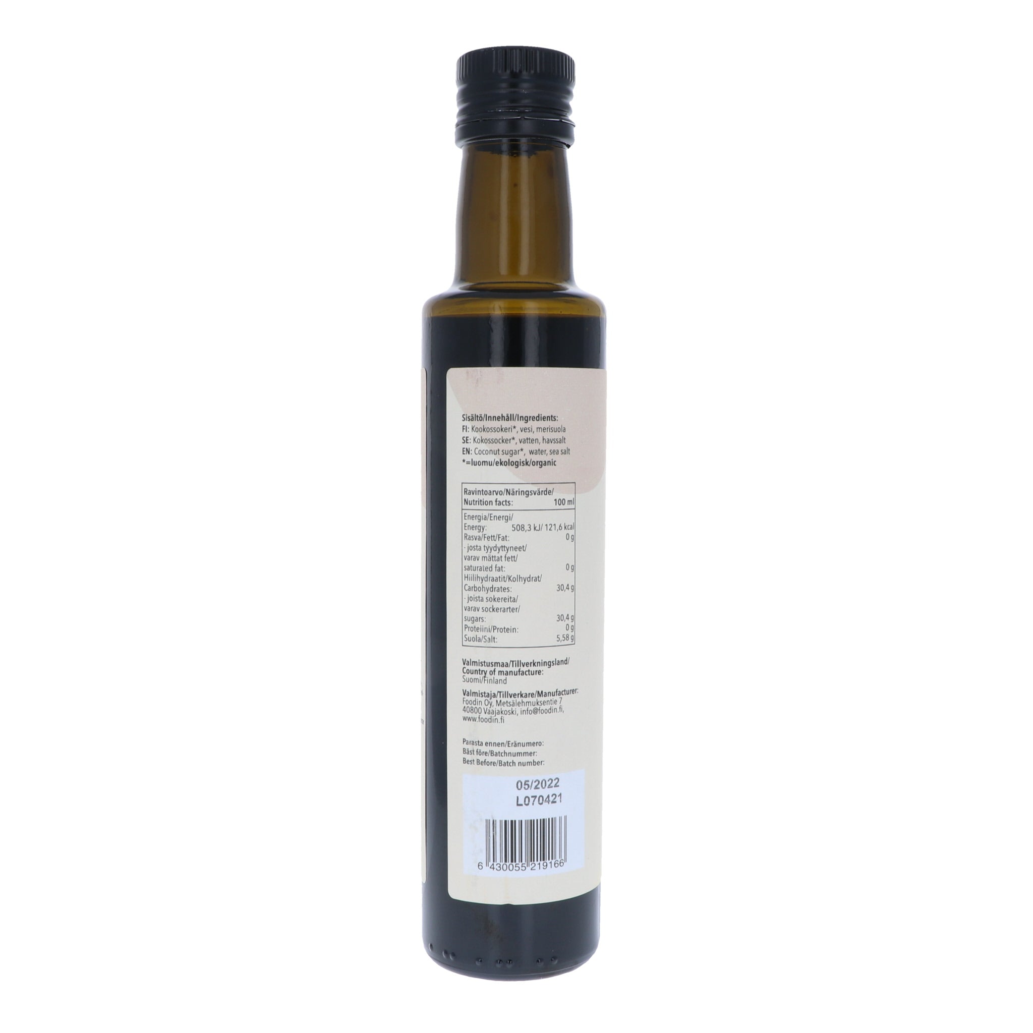 Kookosamino-umamikastike, coconut aminos, 250 ml