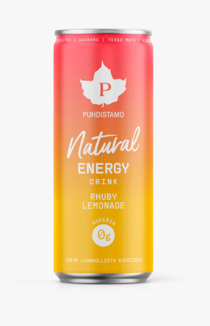 Natural energy Drink, Rhuby Lemonade 330 ml