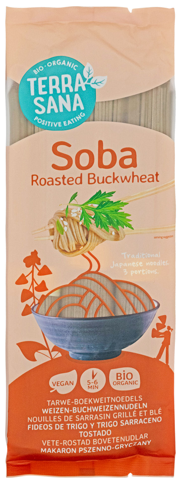 Terrasana luomulaatuinen Soba-tattarinuudeli 